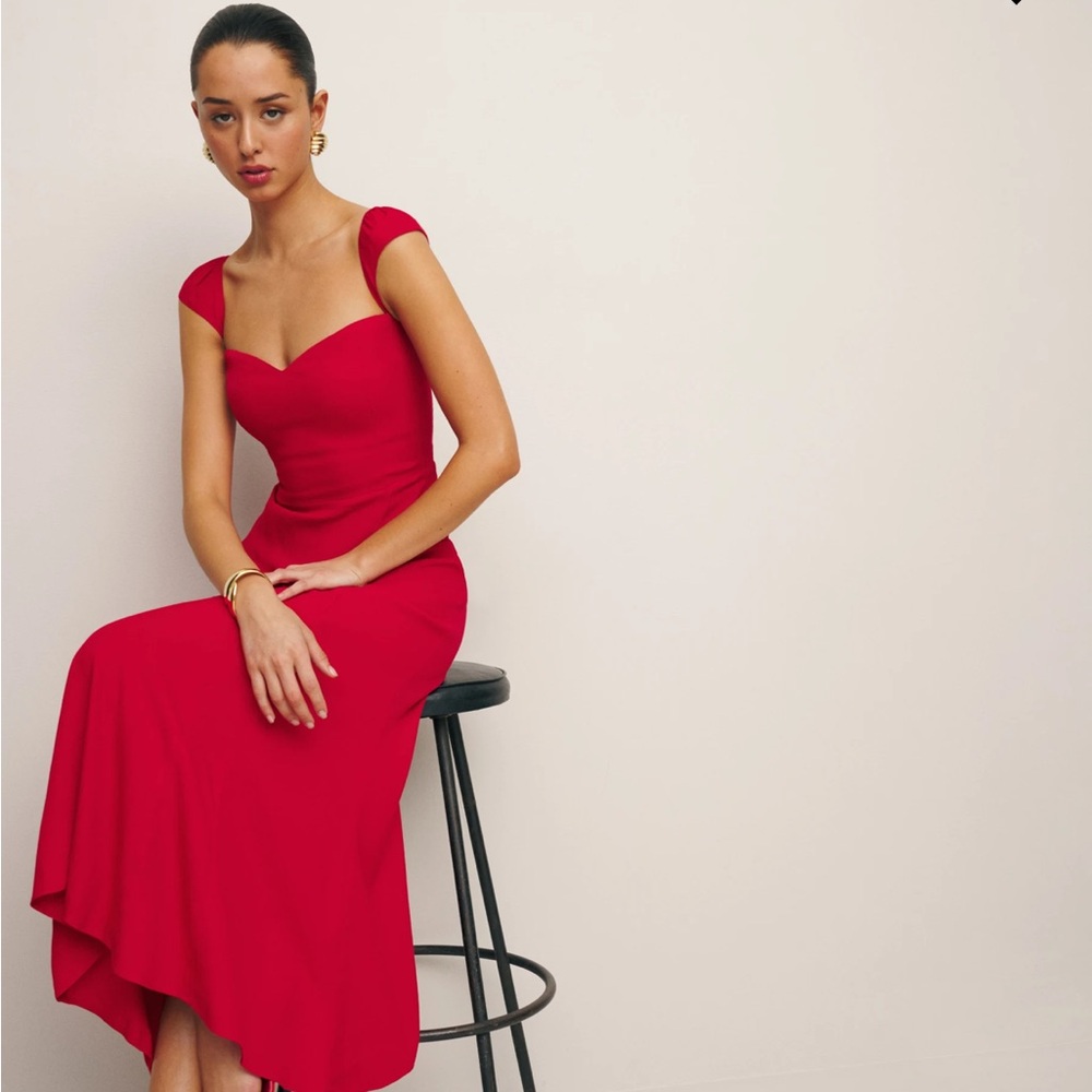 Reformation Bryson Dress- Cherry, Never worn